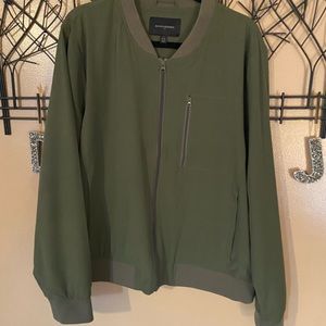 Banana Republic hunter green bomber jacket EUC size XXL Tall